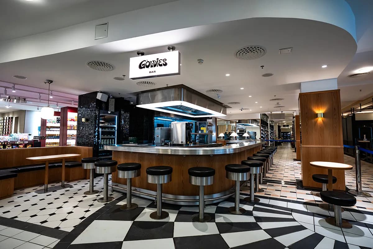 Counter of the Goldies Bar at KaDeWe