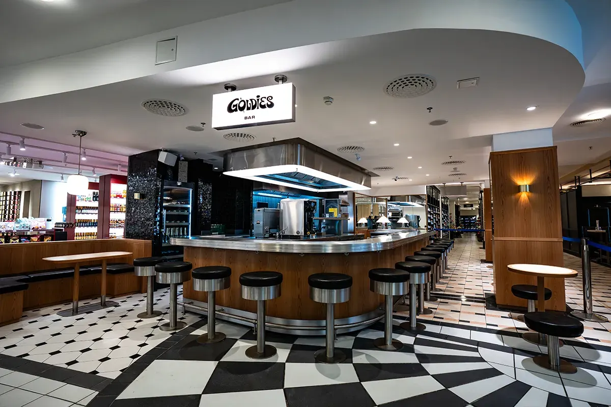 Counter of the Goldies Bar at KaDeWe